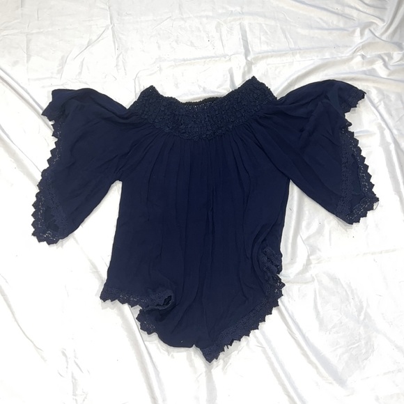 Off the Shoulder Boho Blouse - Picture 1 of 1